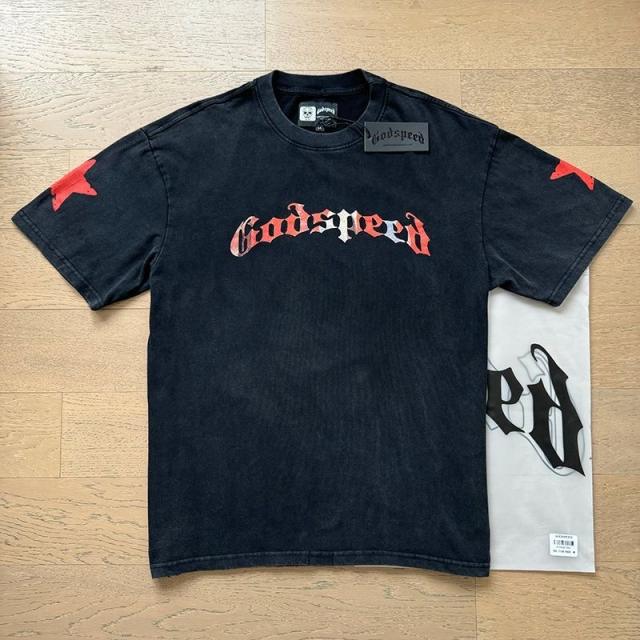 Godspeed Skull Shark Print Tee