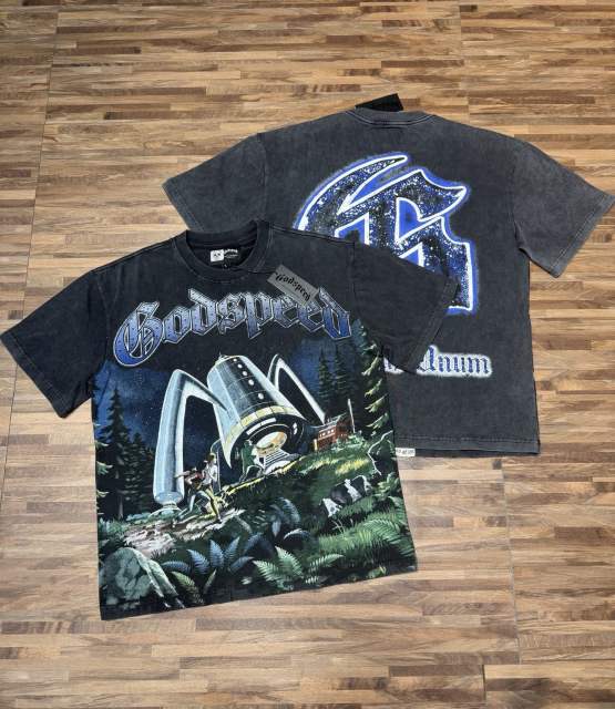 Spacecraft print vintage washed short sleeve 29033349