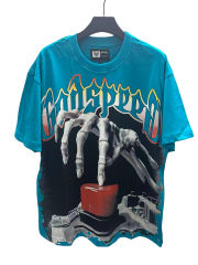 Skull Presses War Initiation Button Printed Washed Version Tee 2 colors 28499577