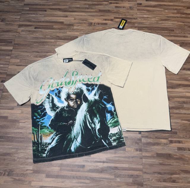Angel riding a horse washed T-shirt 2 colors 29038264
