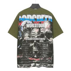 Skeleton World Tour Print Washed Version Tee 2 colors 28696496