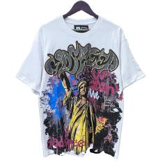 28389261 Statue of Liberty Graffiti Letter Print Tee 3 colors