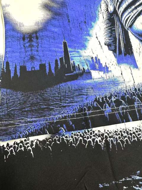 Masked Statue of Liberty Print Washed Version Tee 3 colors 28694019