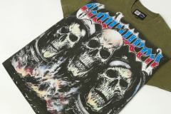 Skeleton World Tour Print Washed Version Tee 2 colors 28696496