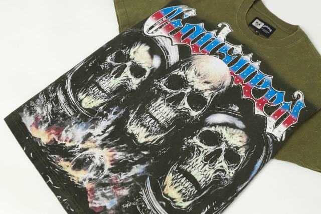 Skeleton World Tour Print Washed Version Tee 2 colors 28696496