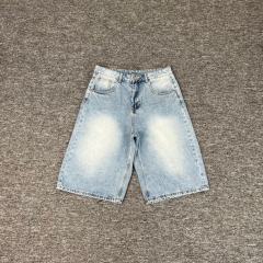 Derschutze Yasmin V3 Blue Updated Fit Embroidered Denim Jorts