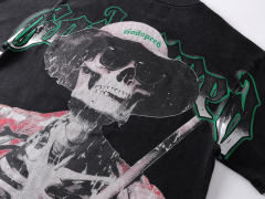 Vintage Hawaiian vacation T-shirt with distressed skull print 29044601
