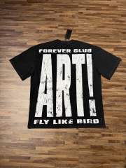 Vintage UFO aircraft print distressed washed short-sleeved T-shirt 29035259