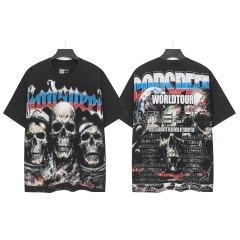 Skeleton World Tour Print Washed Version Tee 2 colors 28696496