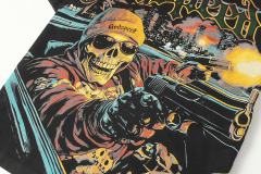 Luxury Car Skeleton Gun Print Washed Version Tee 2 colors 28696500
