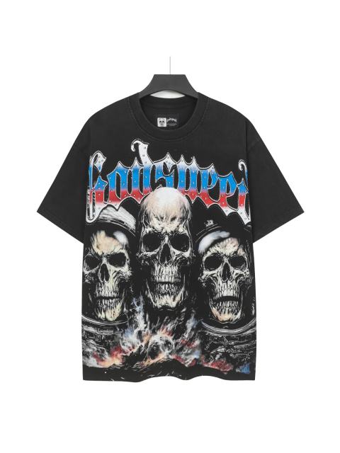 Skeleton World Tour Print Washed Version Tee 2 colors 28696496