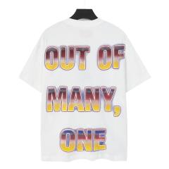 Vintage, laid-back, and free-spirited Goddess gradient letter print T-shirt 29035201