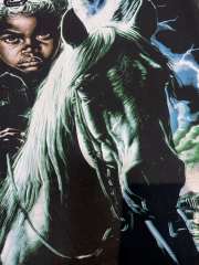 Angel riding a horse washed T-shirt 2 colors 29038264