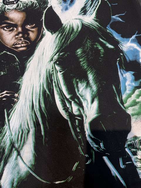 Angel riding a horse washed T-shirt 2 colors 29038264