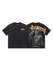 Skeleton Cowboy Falcon vintage washed short-sleeved T-shirt 29044592