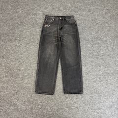 Derschutze Koi Fish Embroidered Denim Jeans