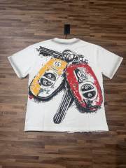 Miami sports car party rhinestone gradient distressed T-shirt 2 colors 29038229