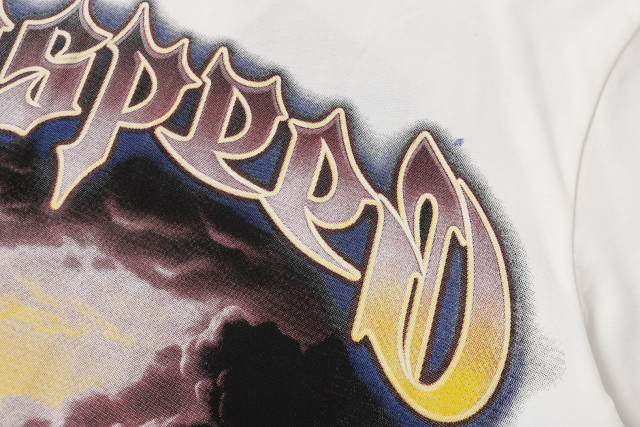 Vintage, laid-back, and free-spirited Goddess gradient letter print T-shirt 29035201