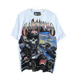 28412250 Skull Race Car Driver Print Tee 3 colors