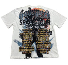 Astronaut Planet Print Washed Version Tee 3 colors 28694025