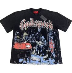 28416771 Newspaper skull Print Washed Version Tee 2 colors