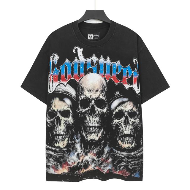 Skeleton World Tour Print Washed Version Tee 2 colors 28696496