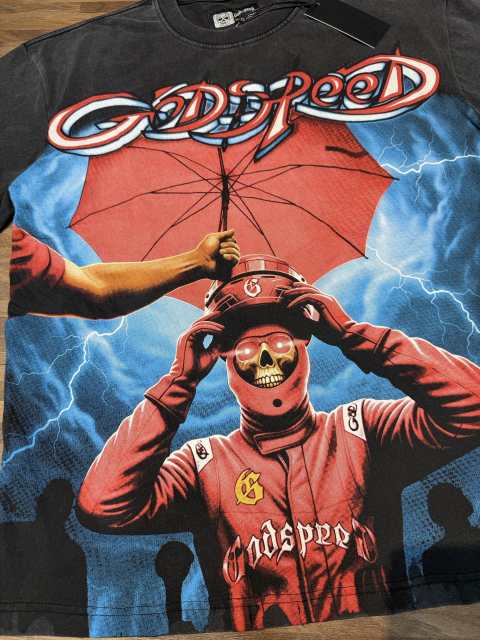 Racing Skull Vintage Washed Print Short-Sleeve T-Shirt 29035019