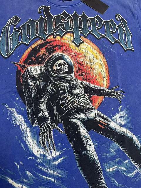Astronaut Planet Print Washed Version Tee 3 colors 28694025