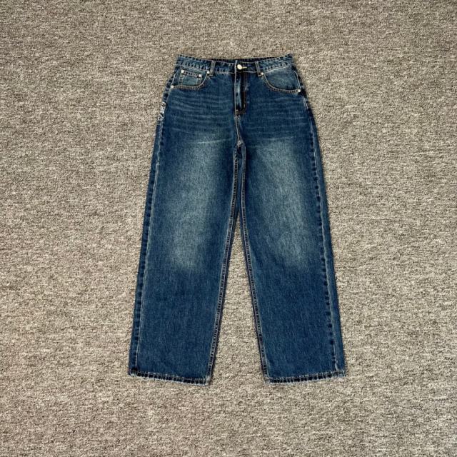 Derschutze Venus Blue Embroidered Denim Jeans