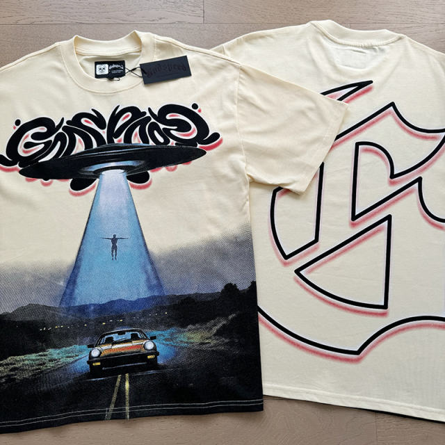 Vintage flying saucer UFO print T-shirt 29047328