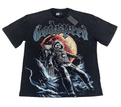 Astronaut Planet Print Washed Version Tee 3 colors 28694025