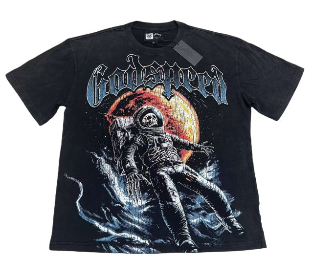 Astronaut Planet Print Washed Version Tee 3 colors 28694025