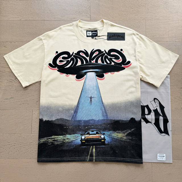 Vintage flying saucer UFO print T-shirt 29047328
