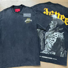 Skeleton Cowboy Falcon vintage washed short-sleeved T-shirt 29044592