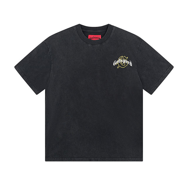 Skeleton Cowboy Falcon vintage washed short-sleeved T-shirt 29044592