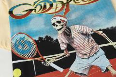 Skeleton Tennis Player Print Washed Version Tee 2 colors 28696497