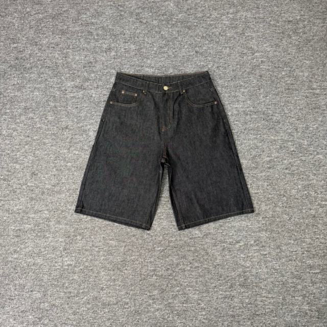 Derschutze American Street Heavyweight Embroidered Denim Shorts