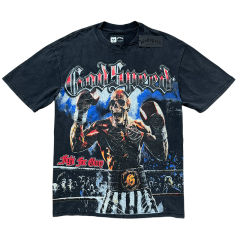 Godspeed Boxer Skull Print Washed Version Tee 2 colors