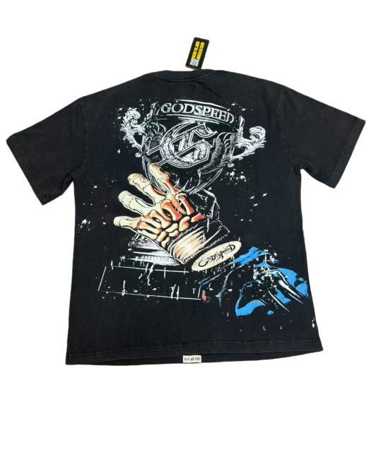 Skeleton Racer Trophy Print Washed Version Tee 2 colors 28696499