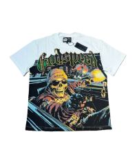Luxury Car Skeleton Gun Print Washed Version Tee 2 colors 28696500