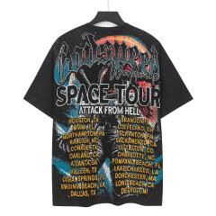 Astronaut Planet Print Washed Version Tee 3 colors 28694025