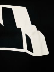 1:1 Top Quality OW Twisted Arrow Print Black Tee
