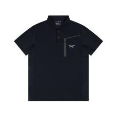 A Breathable Quick-Dry Classic Zipper Polo Shirt