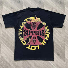 1:1 Quality That's A Awful Lot of Cough Syrup Motorcycle Print Black Tee