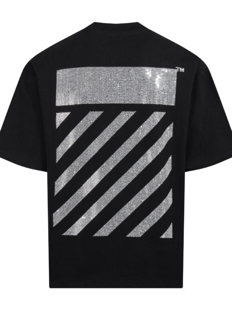 1:1 Top Quality OW Rhinestone T-shirt