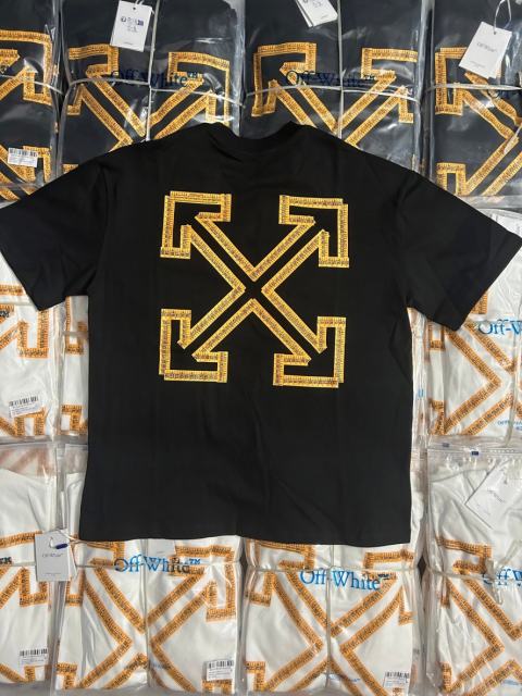 1:1 Top Quality OW Ruler Arrow Print T-shirt