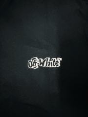 1:1 Top Quality OW Twisted Arrow Print Black Tee