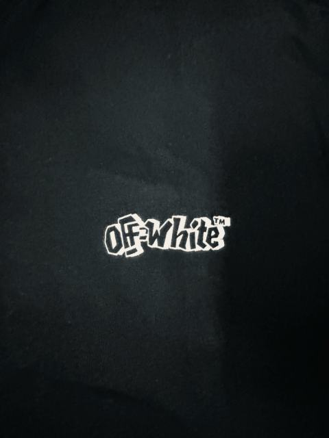 1:1 Top Quality OW Twisted Arrow Print Black Tee