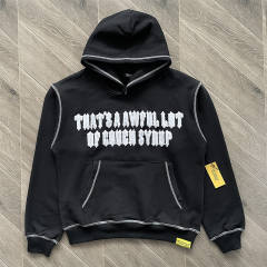 1:1 Top Quality That's A Awful Lot of Cough Syrup  Zip Up Hoodie Pants Grey