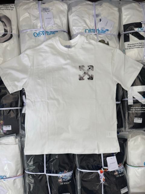 1:1 Top Quality OW 3D Embossed Logo Tee